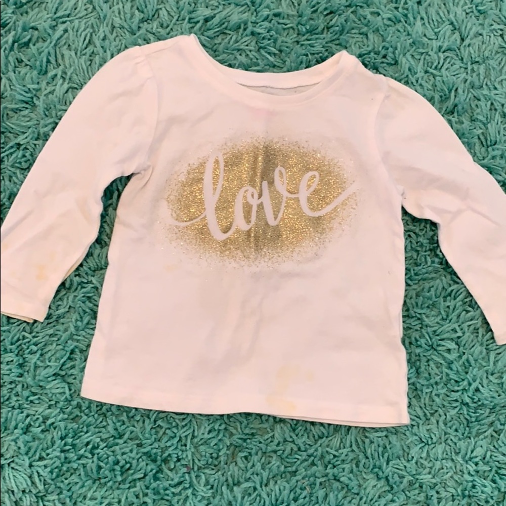 👼🏻5 for $20👼🏻 White Long Sleeve LOVE Shirt